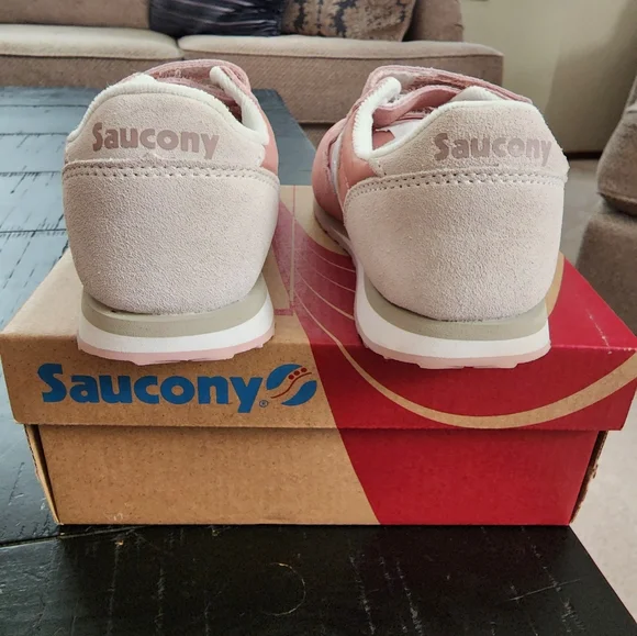 Saucony Childrens Jazz Velcro Sneakers sz 10 - Picture 3 of 6